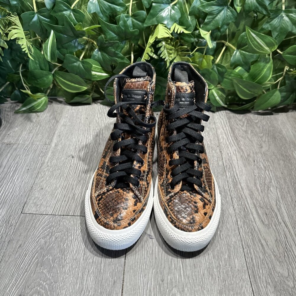 Rag & Bone Python Snake Hugh Top Sneakers Shoes S… - image 2